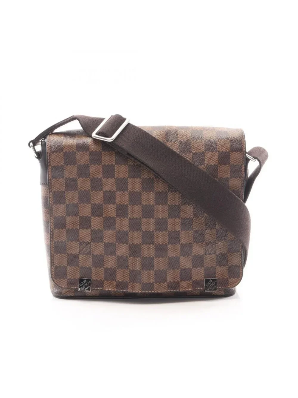 Louis Vuitton Shoulder Bag District PM NM Canvas Leather